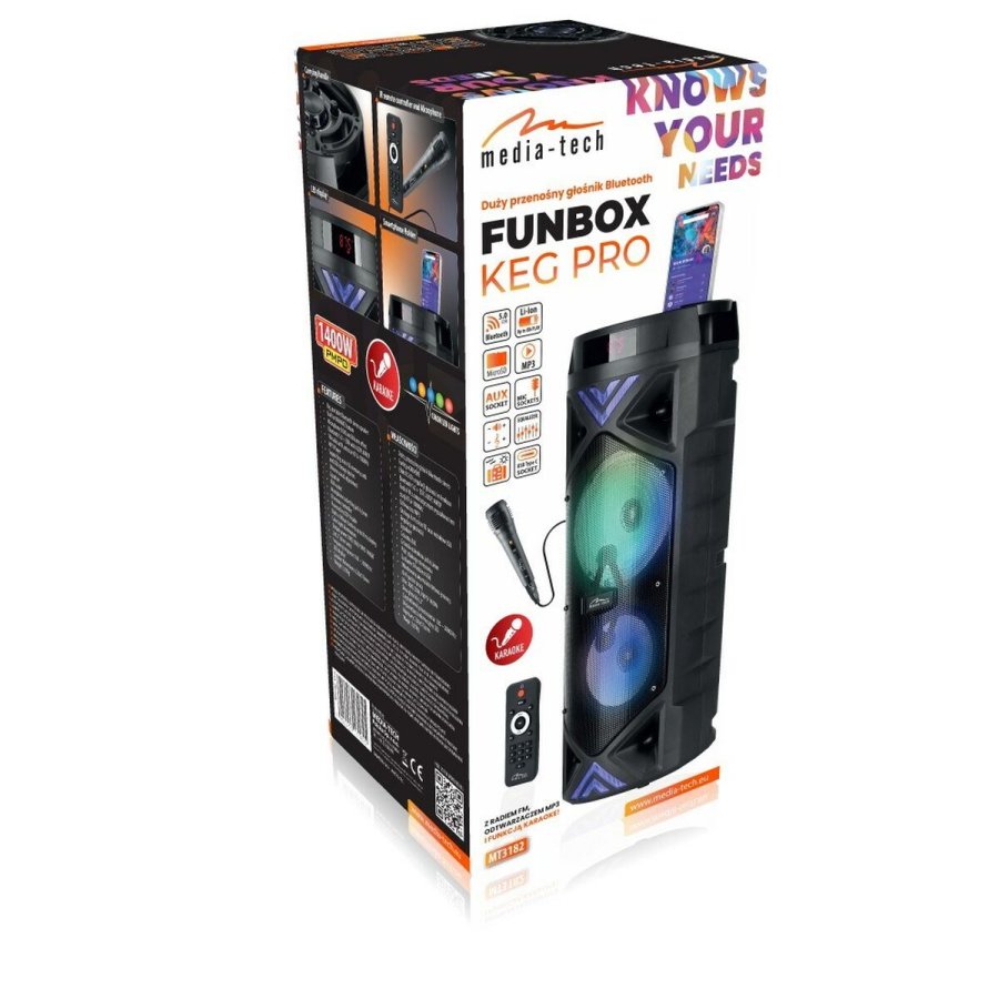 Brbare Bluetooth-hjttalere Media Tech MT3182 Sort 50 W #13