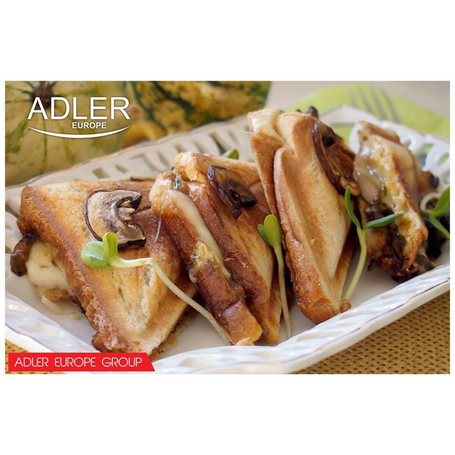 Sandwich Maker Adler AD 3015 Sort Multifarvet Slvfarvet 750 W #11