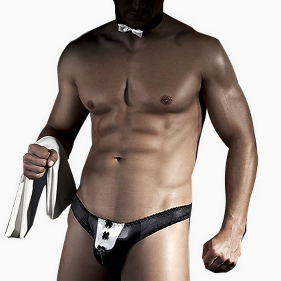 Erotisk Kostume Ana�s Sort/Hvid #1