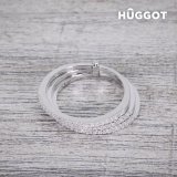 Hggot Three 925 Sterlingslv ring med zirkoner #5