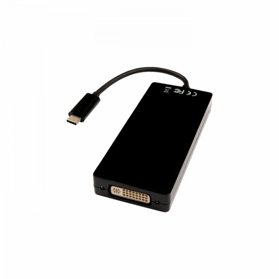 USB Hub V7 V7UC-DPHDVGADVI-BLK Sort #1