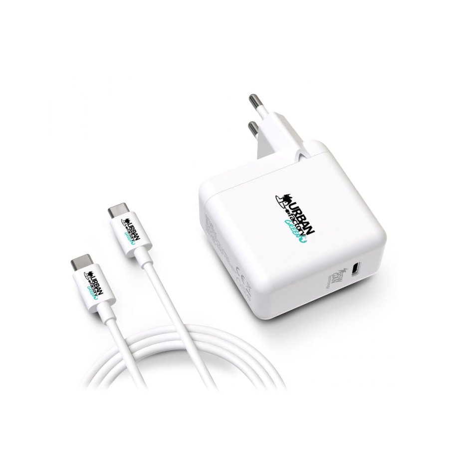 Vgoplader + USB kabel Urban Factory GSC65UF Hvid #3