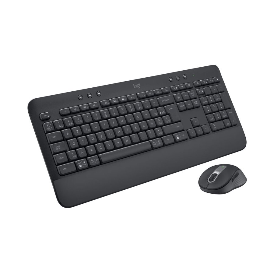Tastatur og tr�dl�s mus Logitech 920-011001 Sort Azerty Fransk #1