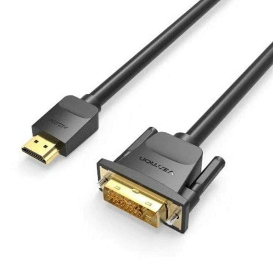 DVI til HDMI-adapter Vention ABFBH Sort 2 m #1