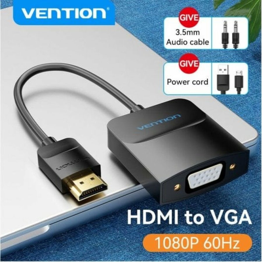 HDMI til VGA Vention 42154 Sort 15 cm #7