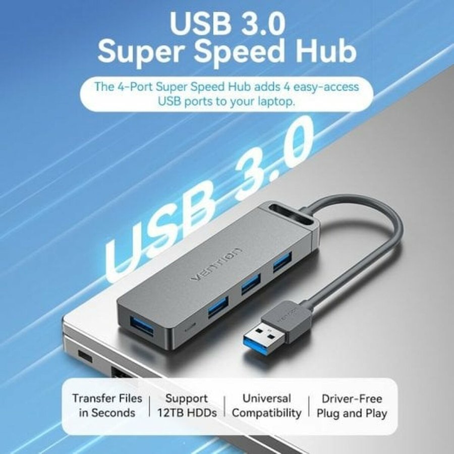 USB Hub Vention CHLBB Sort (1 enheder) #2