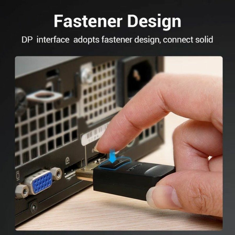 DisplayPort til VGA-adapter Vention HBLBG Sort 1,5 m #3