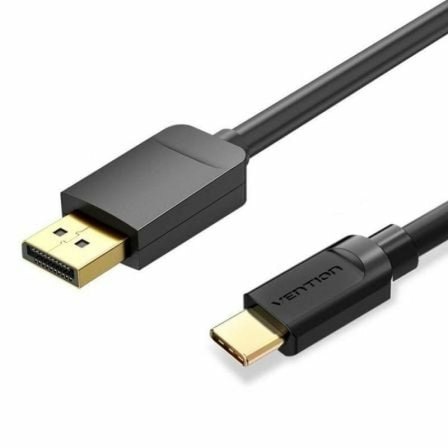 USB-C-kabel til DisplayPort Vention CGYBG Sort 1,5 m #1