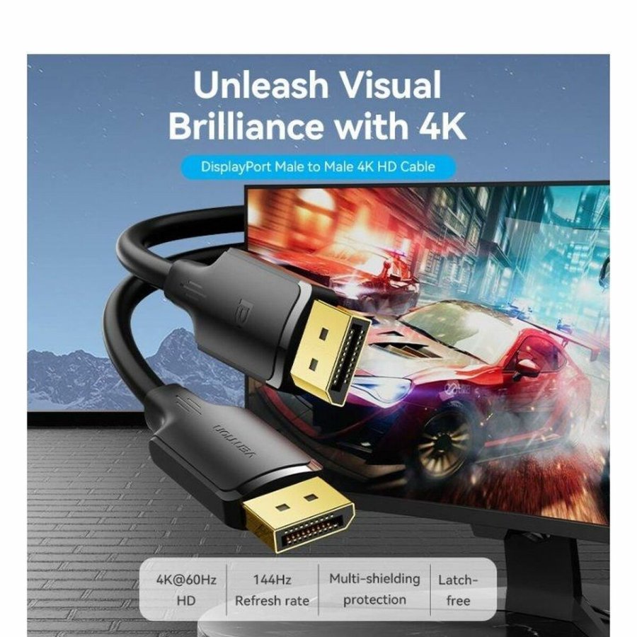 DisplayPort-kabel Vention HAKBF Sort 1 m #2
