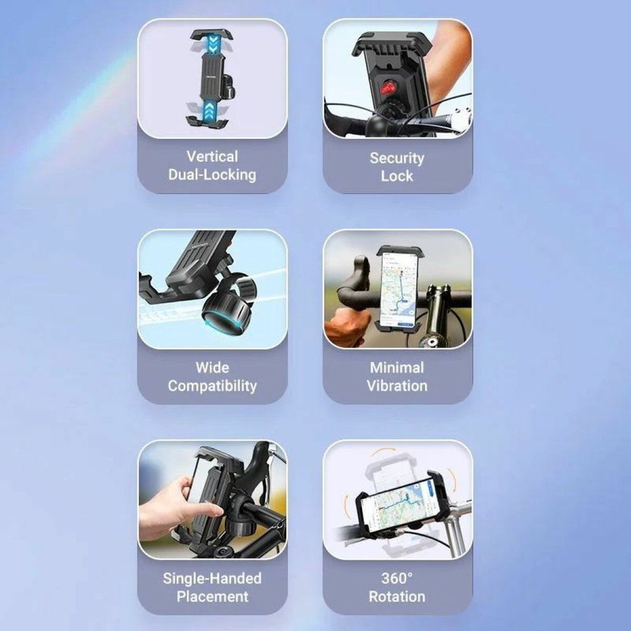 Telefonholder Til Cykel Vention KSFB0 Sort #3