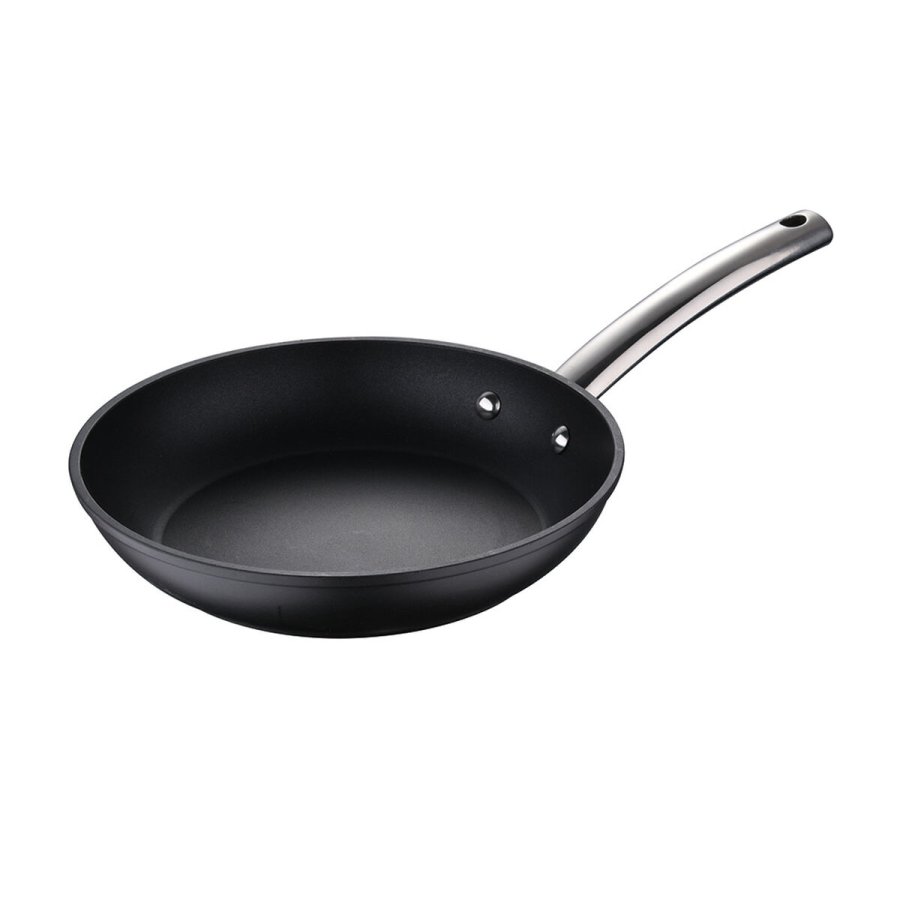 Stegepande Masterpro BGMP-3551 Sort Aluminium Sort/Slvfarvet  24 cm Smedet aluminium 24 x 5 cm #1