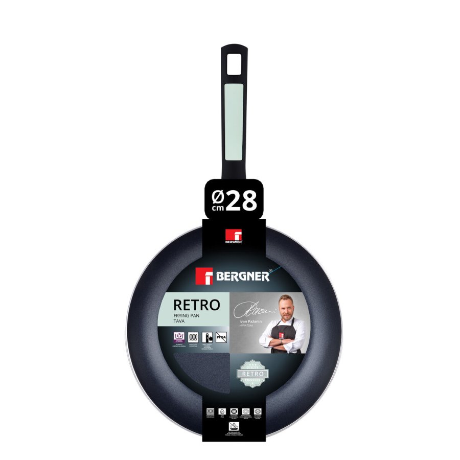 Skridsikker stegepande Bergner Grn Aluminium  28 cm #1