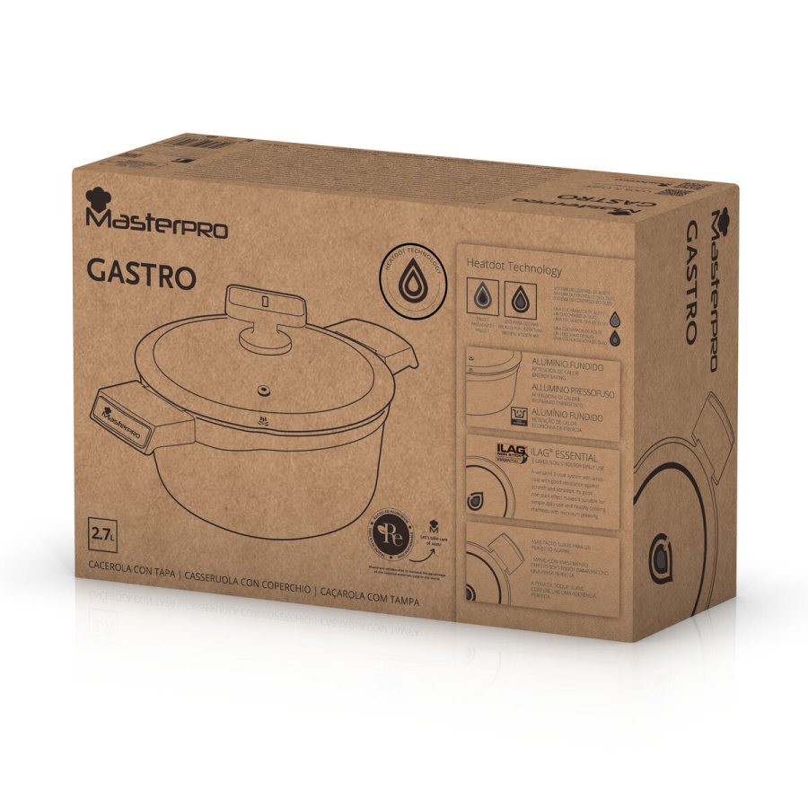 Gryde Med L�g Masterpro GASTRO REECO MP Sort #3