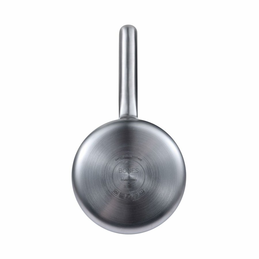 Kasserolle Masterpro Bones by Alessi Rustfrit stl  16 cm 1,6 L Sort #5