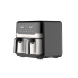Varmluftsfrituregryde Masterpro Rocket Duo 900 2400 W 9 L Sort #1