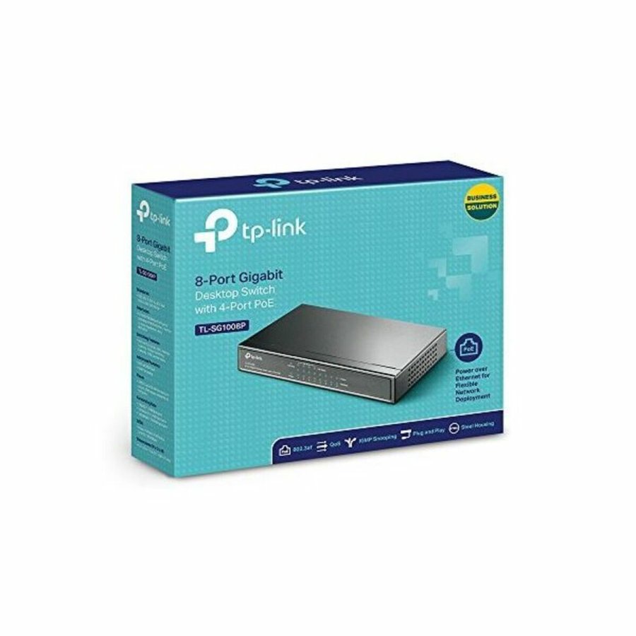 Switch til desktop TP-Link TL-SG1008P Sort #7