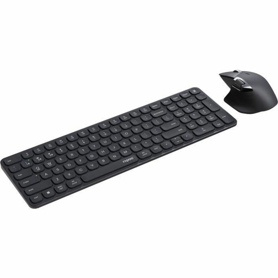 Tastatur og mus Rapoo 9760M Gr� AZERTY #2