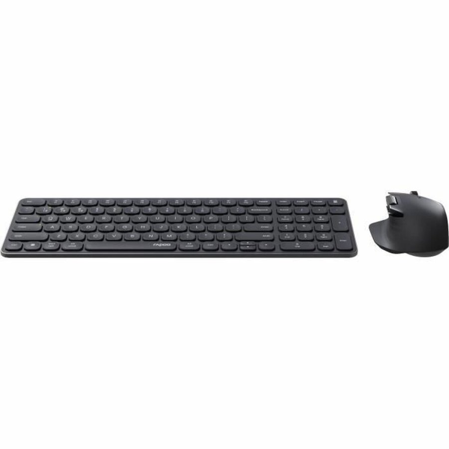 Tastatur og mus Rapoo 9760M Gr� AZERTY #3