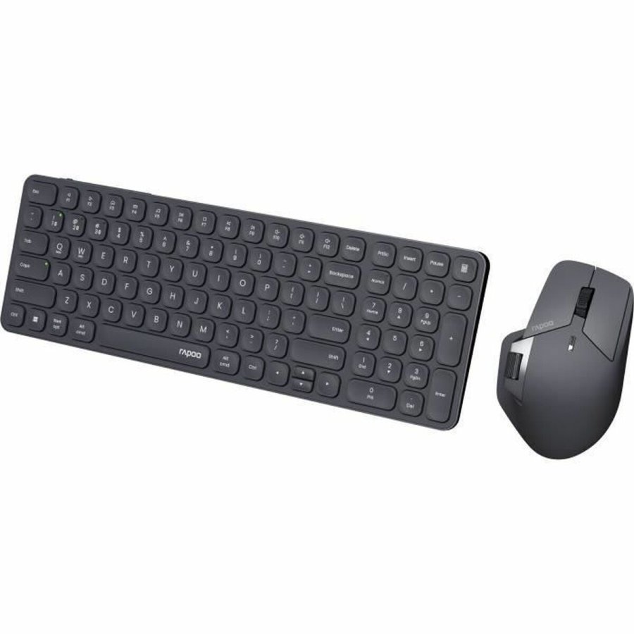 Tastatur og mus Rapoo 9760M Gr� AZERTY #4