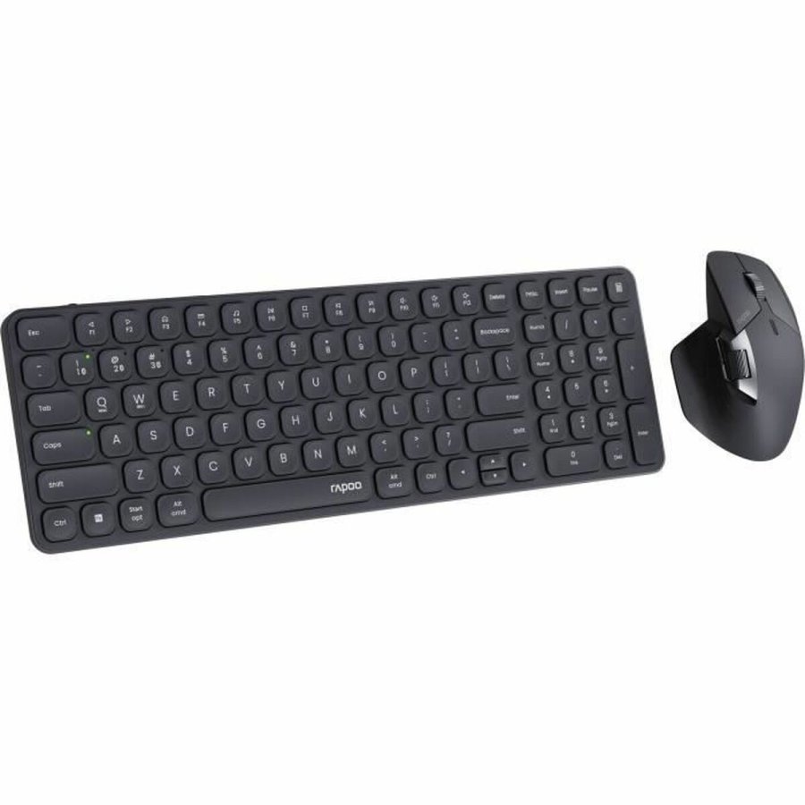 Tastatur og mus Rapoo 9760M Gr� AZERTY #5