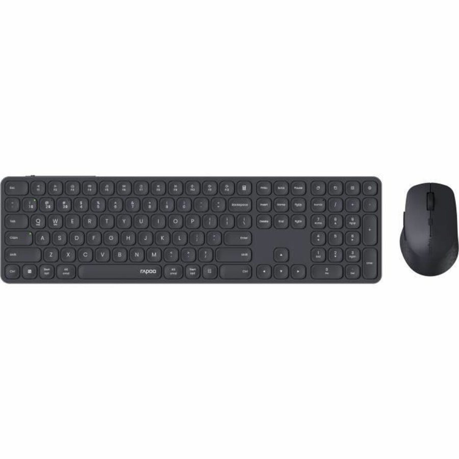 Tastatur og mus Rapoo 9810M Gr� AZERTY #1