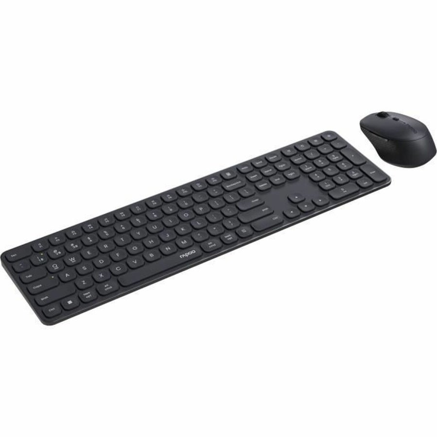 Tastatur og mus Rapoo 9810M Gr� AZERTY #2