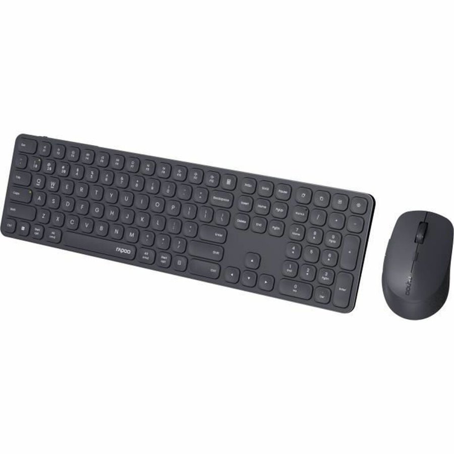 Tastatur og mus Rapoo 9810M Gr� AZERTY #4