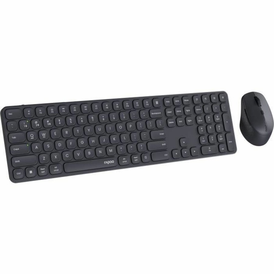 Tastatur og mus Rapoo 9810M Gr� AZERTY #5