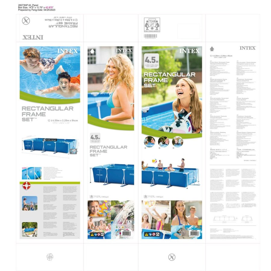 Pool Aftageligt Intex 28273NP 450 x 84 x 220 cm #5