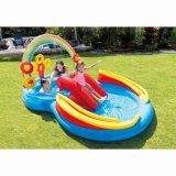 Oppustelig Pool til Brn Intex   Legeplads Regnbue 297 x 135 x 193 cm 381 L #2