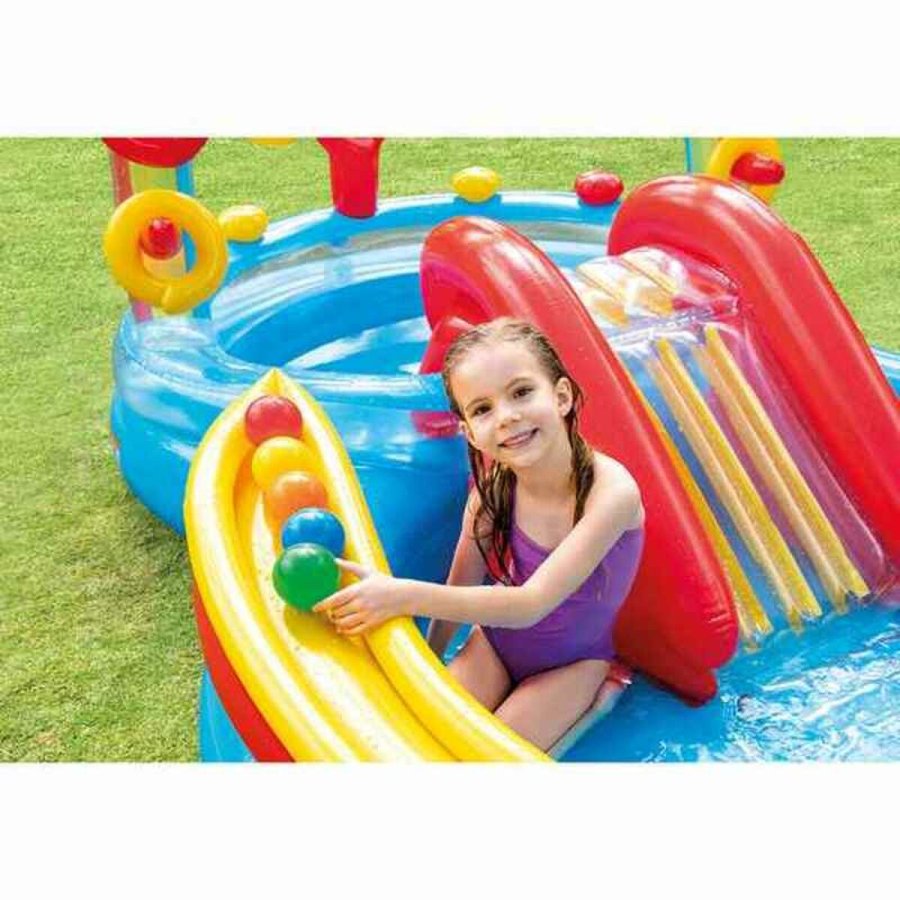 Oppustelig Pool til Brn Intex   Legeplads Regnbue 297 x 135 x 193 cm 381 L #3