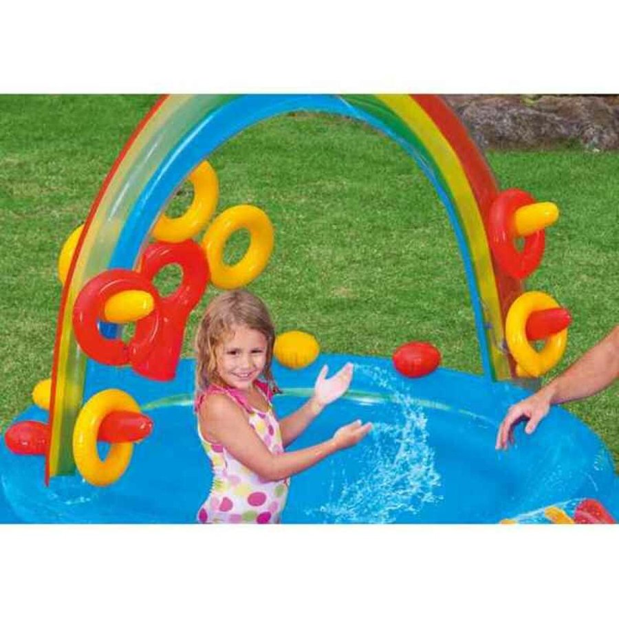 Oppustelig Pool til Brn Intex   Legeplads Regnbue 297 x 135 x 193 cm 381 L #5