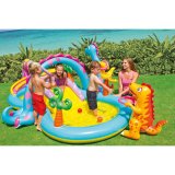 Oppustelig Pool til Brn Intex   Dinosaurer Legeplads 302 x 112 x 229 cm 280 L #3