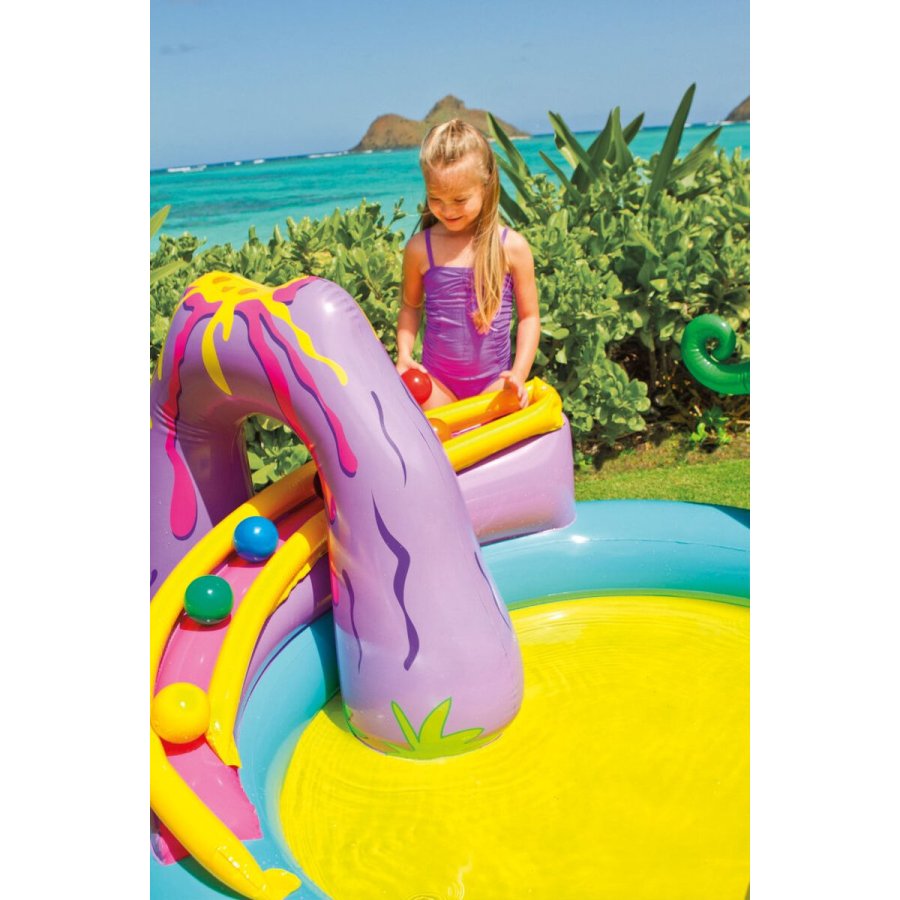 Oppustelig Pool til Brn Intex   Dinosaurer Legeplads 302 x 112 x 229 cm 280 L #7