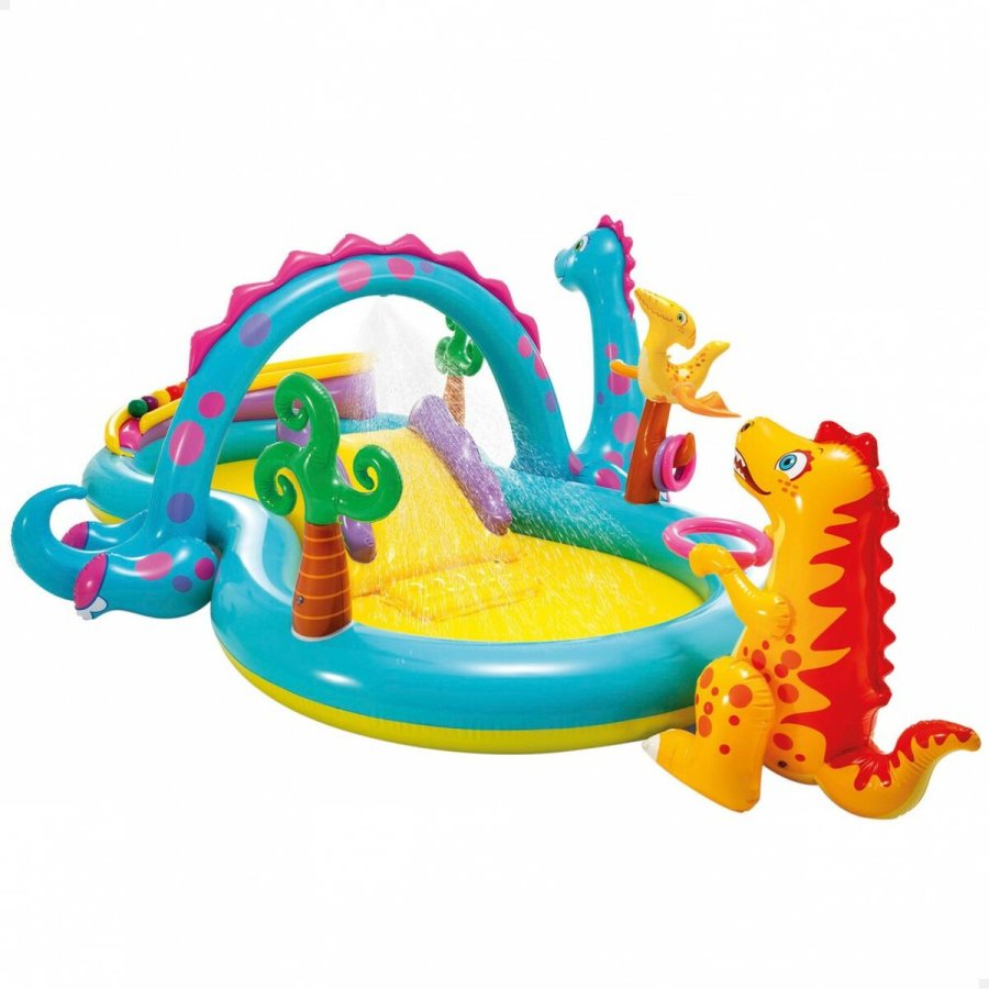 Oppustelig Pool til Brn Intex   Dinosaurer Legeplads 302 x 112 x 229 cm 280 L #1