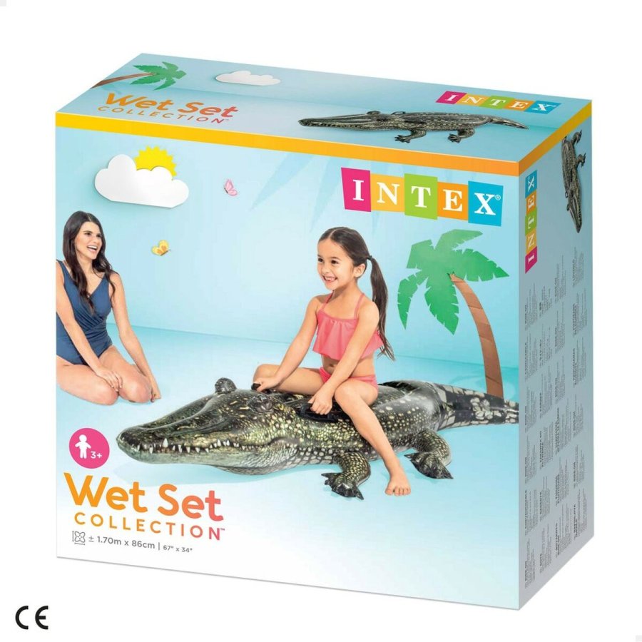 Oppustelig Figur til Pool Intex Siva _227926 Krokodrille #4