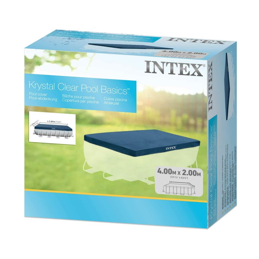 Swimmingpool Cover Intex 28037 4 x 2 m Bl Marinebl #1