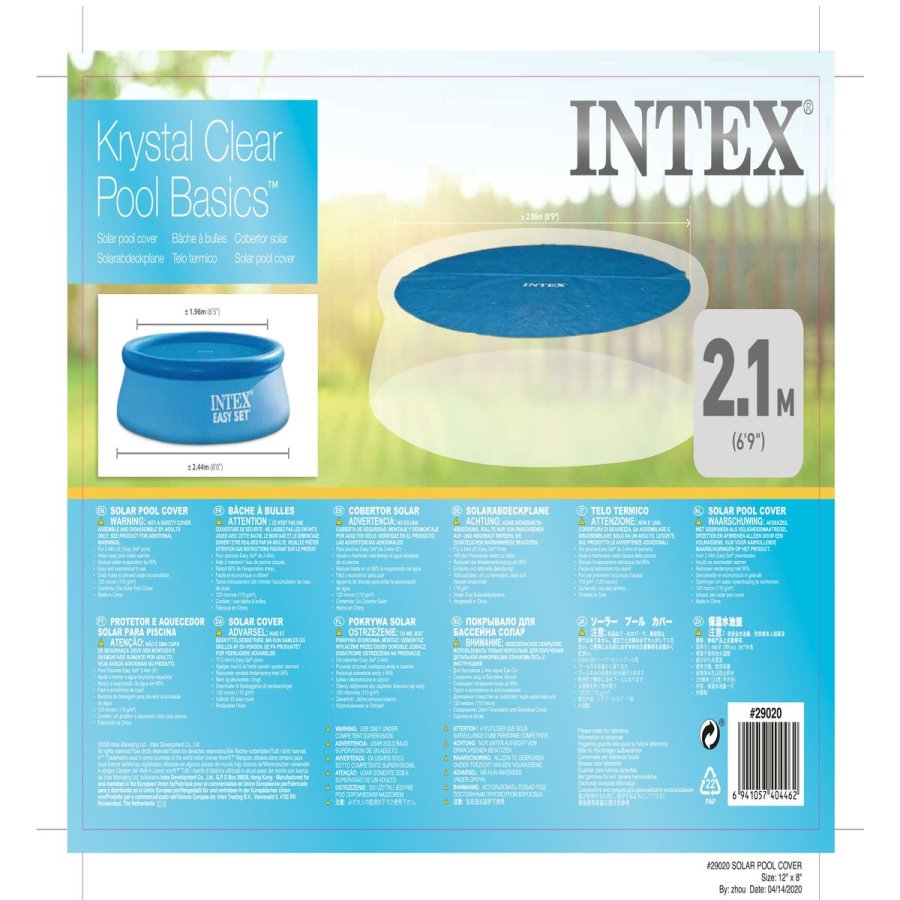 Swimmingpool Cover   Intex 29020 206 x 206 cm � 244 cm #4