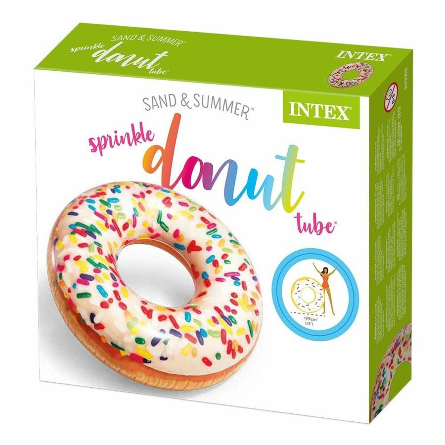 Oppusteligt hjul Intex Donut Hvid 99 x 25 cm #4