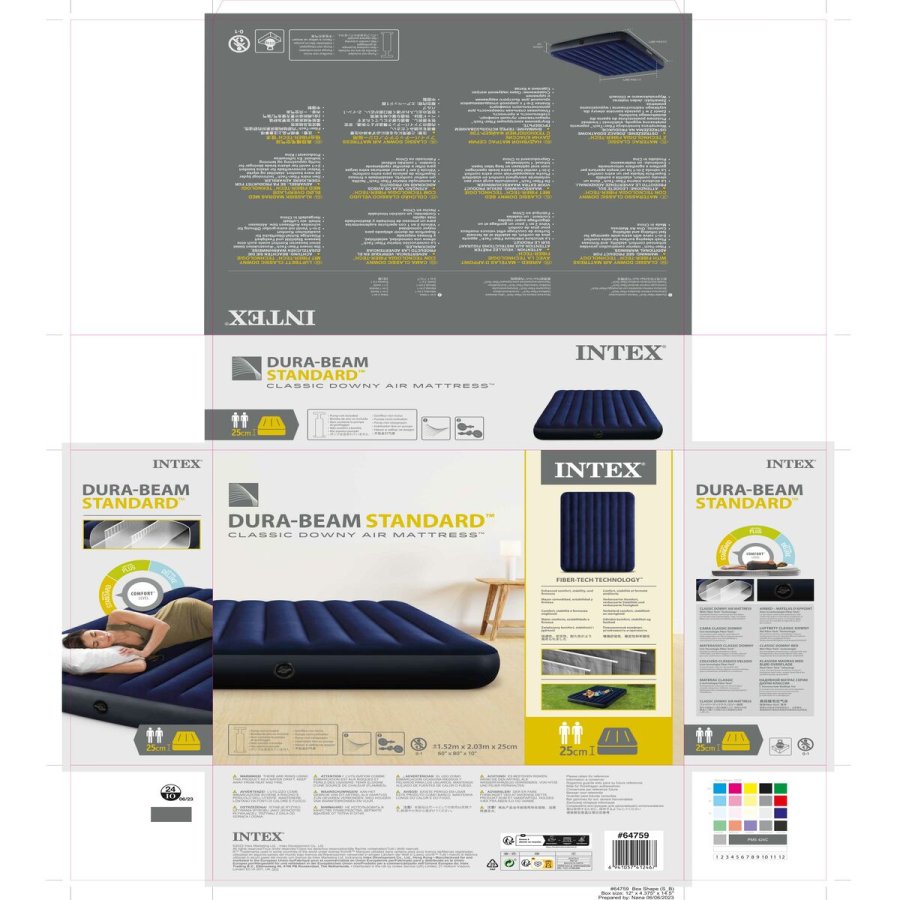 Luftmadras Intex STANDARD CLASSIC DOWNY 203 x 25 x 152 cm #29