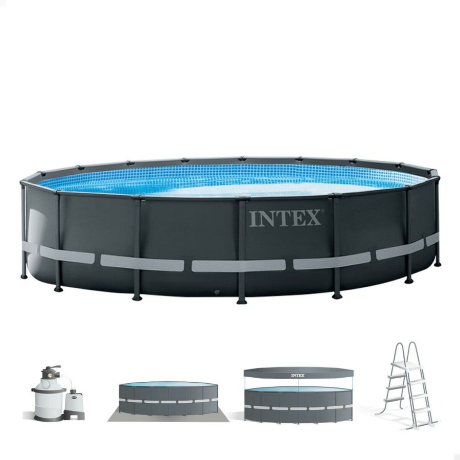 Pool Aftageligt Intex 488 x 122 x 488 cm #1