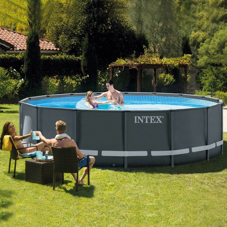 Pool Aftageligt Intex 488 x 122 x 488 cm #8