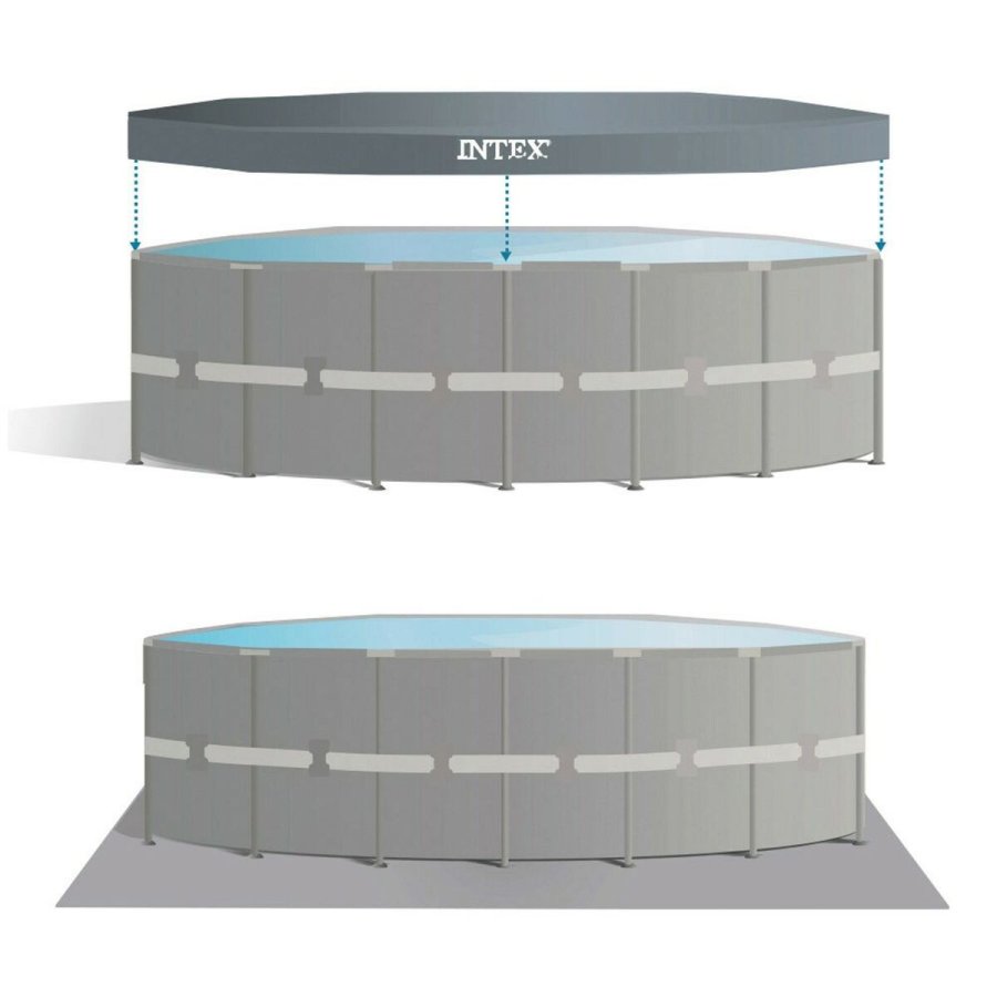 Pool Aftageligt Intex 488 x 122 x 488 cm #29