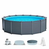 Rundt Bassin med Filtersystem Intex 478 x 124 cm 16.500 l Cirkulr #1