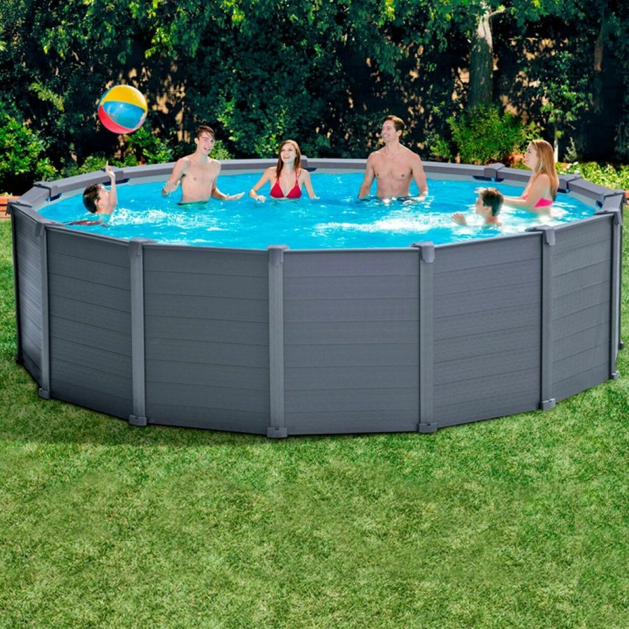 Rundt Bassin med Filtersystem Intex 478 x 124 cm 16.500 l Cirkulr #2