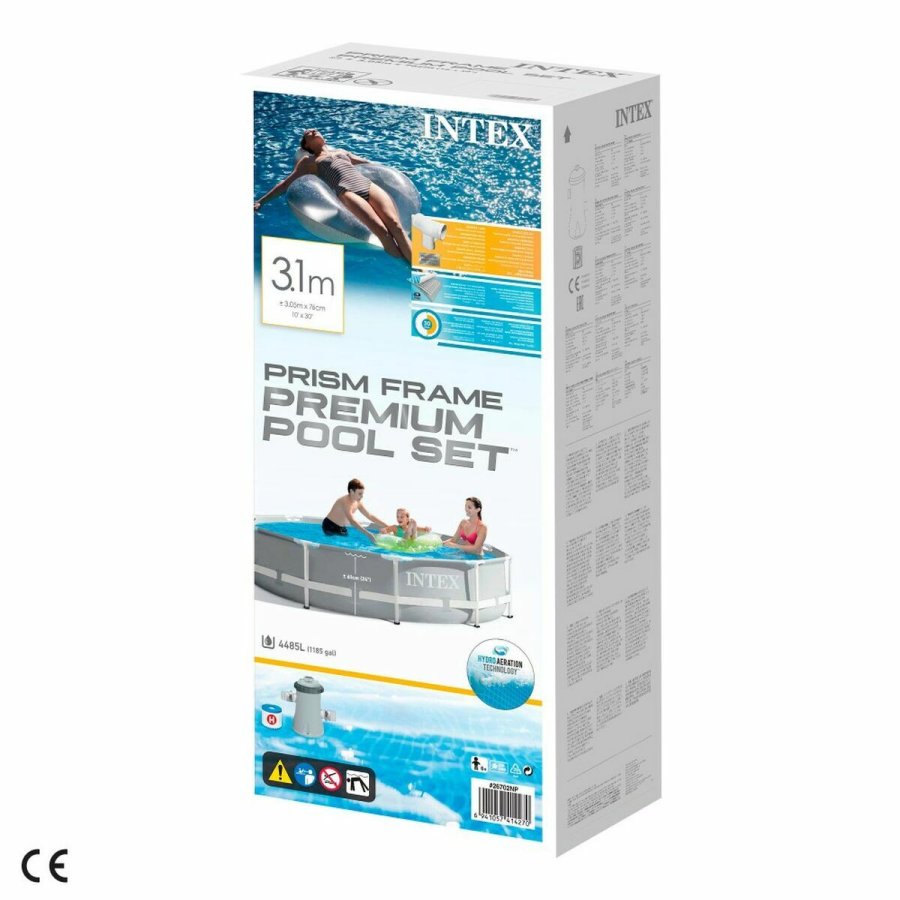 Pool Aftageligt Intex Prism Frame 4485 L Cirkulr 305 x 76 cm #4