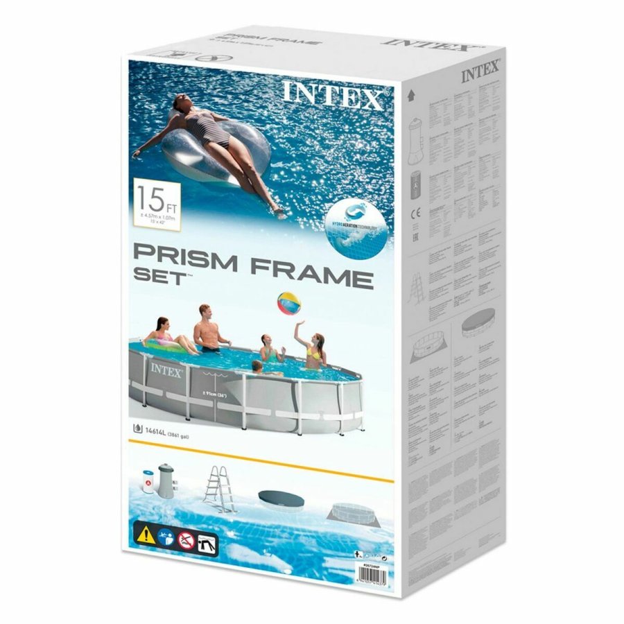Pool Aftageligt Intex Prism Frame 14.614 l Gr 457 x 107 cm #2