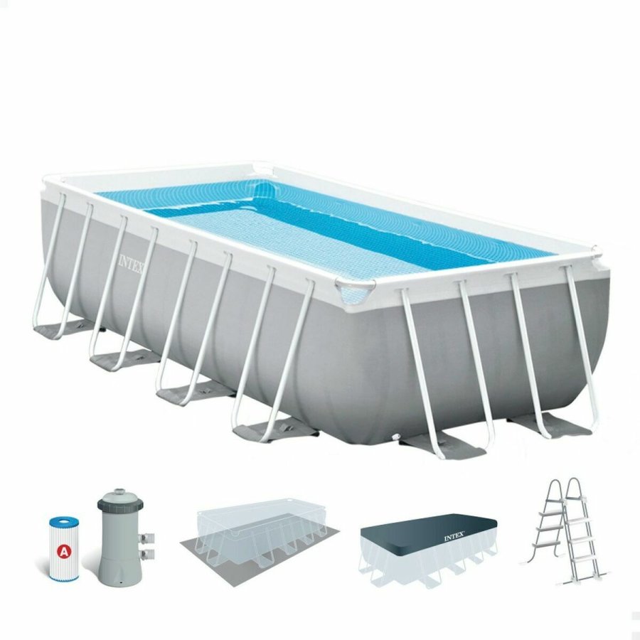 Pool Aftageligt Intex Prism Frame 10.874 l Gr 488 x 244 x 107 cm #1