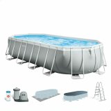 Pool Aftageligt Intex Prism Frame 610 x 122 x 305 cm 18.202 l Gr Oval #1