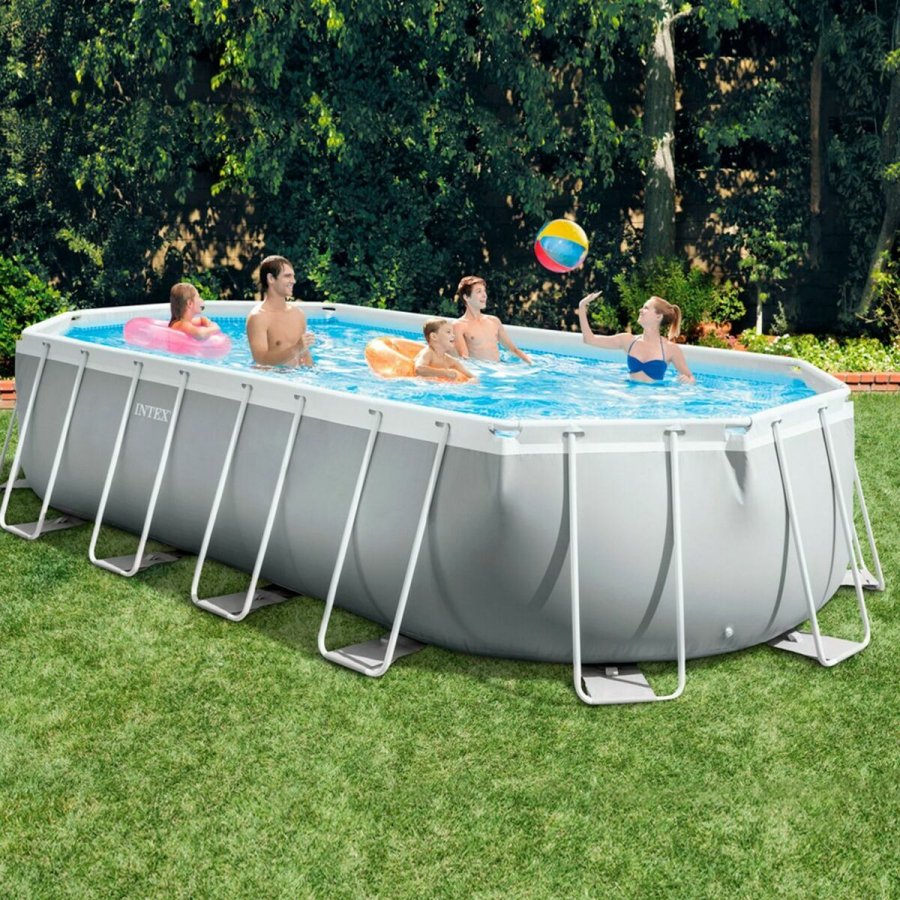 Pool Aftageligt Intex Prism Frame 610 x 122 x 305 cm 18.202 l Gr Oval #2